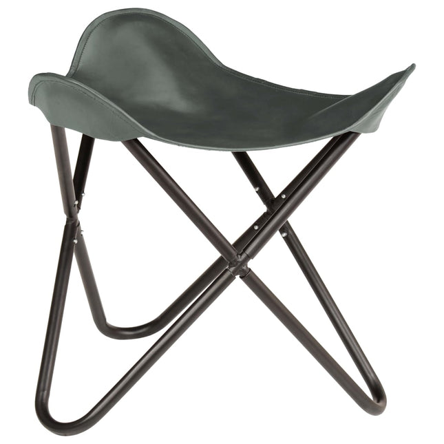 Tabouret Papillon Cuir Véritable