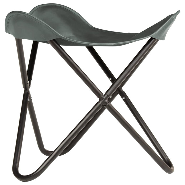 Tabouret Papillon Cuir Véritable