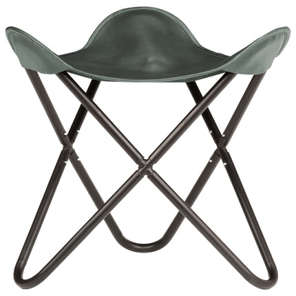 Tabouret Papillon Cuir Véritable