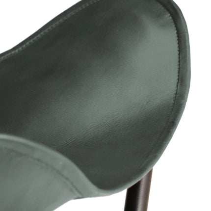 Tabouret Papillon Cuir Véritable
