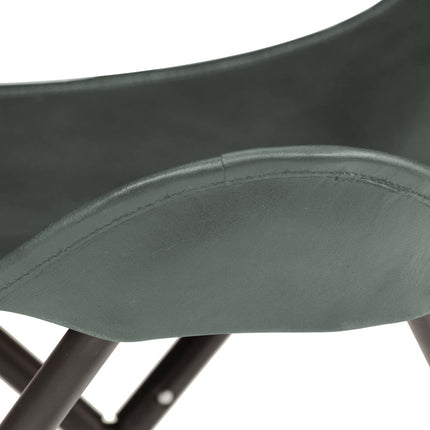 Tabouret Papillon Cuir Véritable