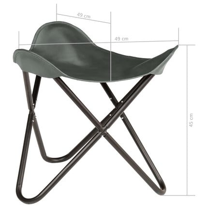 Tabouret Papillon Cuir Véritable