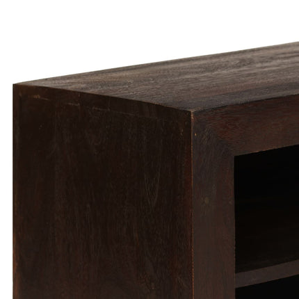 Meuble Tv Bois D'acacia Massif 120 X 30 X 40 Cm