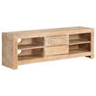 Meuble Tv Bois D'acacia Massif 120 X 30 X 40 Cm