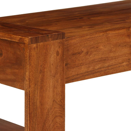 Table Basse Bois D'acacia Solide 100 X 50 X 30 Cm Marron