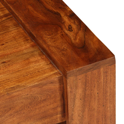 Table Basse Bois D'acacia Solide 100 X 50 X 30 Cm Marron