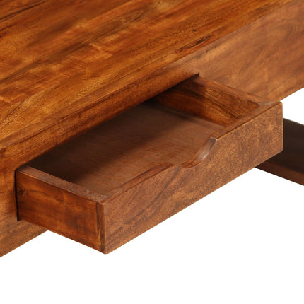 Table Basse Bois D'acacia Solide 100 X 50 X 30 Cm Marron