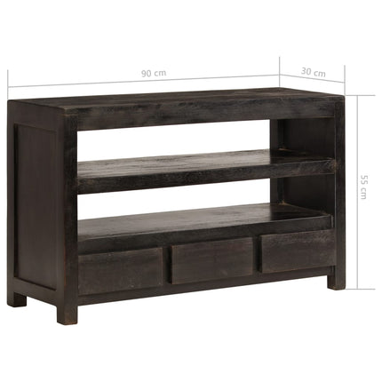 Meuble Tv Bois D'acacia Solide 90 X 30 X 55 Cm