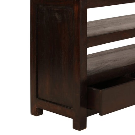 Meuble Tv Bois D'acacia Solide 90 X 30 X 55 Cm
