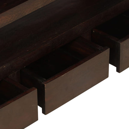 Meuble Tv Bois D'acacia Solide 90 X 30 X 55 Cm