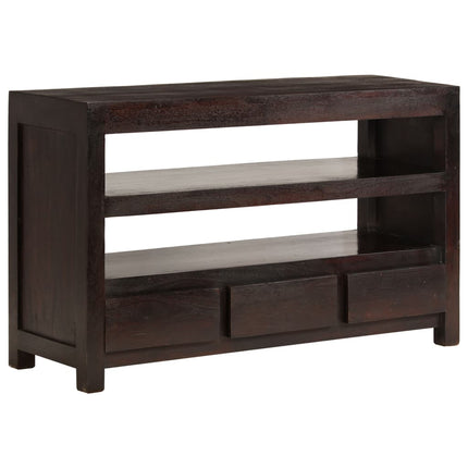 Meuble Tv Bois D'acacia Solide 90 X 30 X 55 Cm