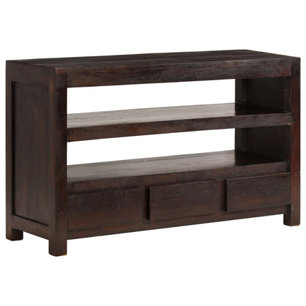 Meuble Tv Bois D'acacia Solide 90 X 30 X 55 Cm