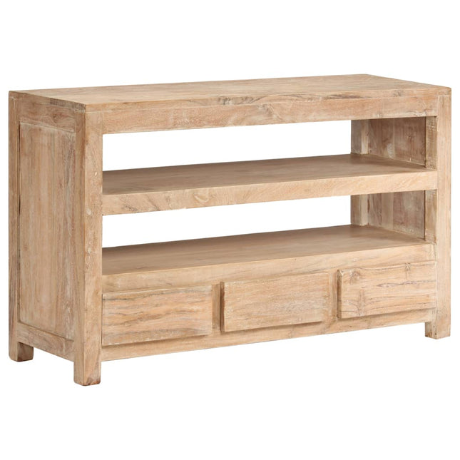 Meuble Tv Bois D'acacia Solide 90 X 30 X 55 Cm