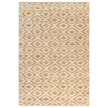 Tapis Tissé À La Main Jute Tissu Naturel Et