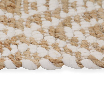 Tapis Tissé À La Main Jute Tissu Naturel Et