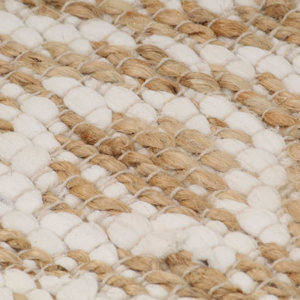 Tapis Tissé À La Main Jute Tissu Naturel Et