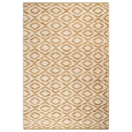 Tapis Tissé À La Main Jute Tissu Naturel Et