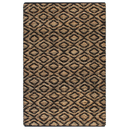 Tapis Tissé À La Main Jute Tissu Naturel Et