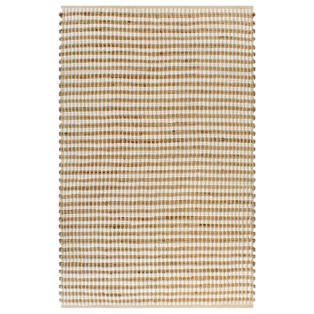 Tapis Tissé À La Main Jute Tissu Naturel Et