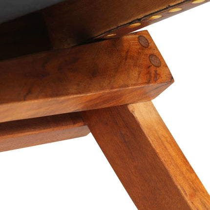 Chaise De Relaxation Pliable Cuir Véritable