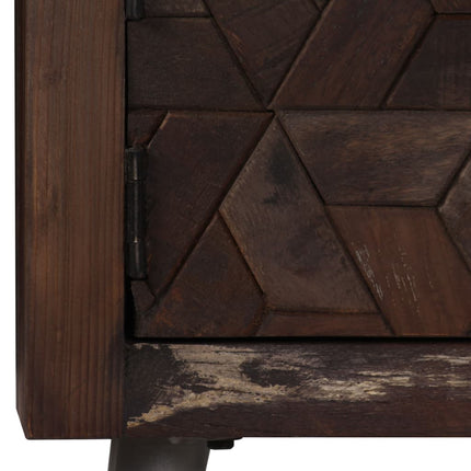 Meuble Tv Bois De Récupération Solide 140 X 30 X 45 Cm