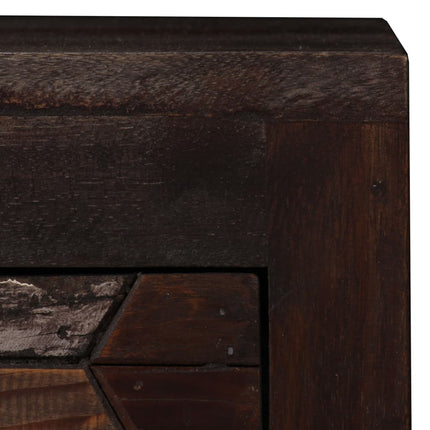 Table De Chevet Bois De Récupération Solide 40 X 30 X 50 Cm