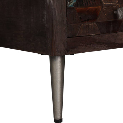 Table Basse Bois De Récupération Solide 100X60X35 Cm