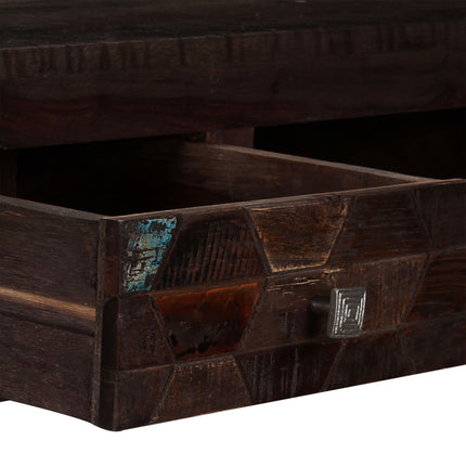 Table Basse Bois De Récupération Solide 100X60X35 Cm