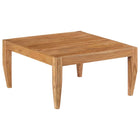 Table Basse Bois D'acacia Massif 80X80X41 Cm Marron