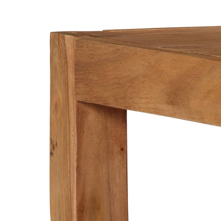 Table Basse Bois D'acacia Massif 80X80X41 Cm Marron
