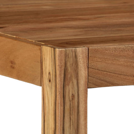 Table Basse Bois D'acacia Massif 80X80X41 Cm Marron
