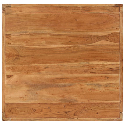 Table Basse Bois D'acacia Massif 80X80X41 Cm Marron