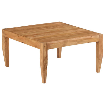 Table Basse Bois D'acacia Massif 80X80X41 Cm Marron