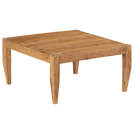 Table Basse Bois D'acacia Massif 80X80X41 Cm Marron
