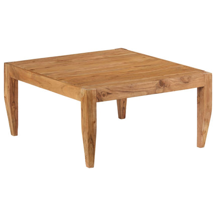Table Basse Bois D'acacia Massif 80X80X41 Cm Marron