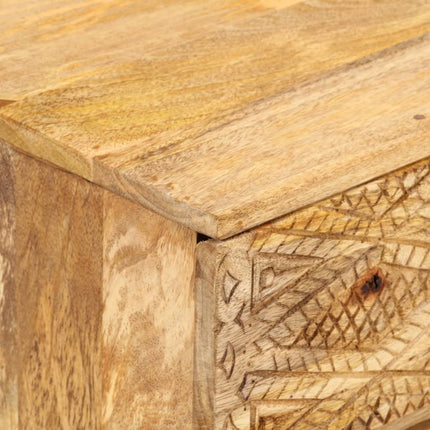 Meuble Tv Bois De Manguier Solide 110X30X40 Cm