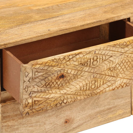 Meuble Tv Bois De Manguier Solide 110X30X40 Cm