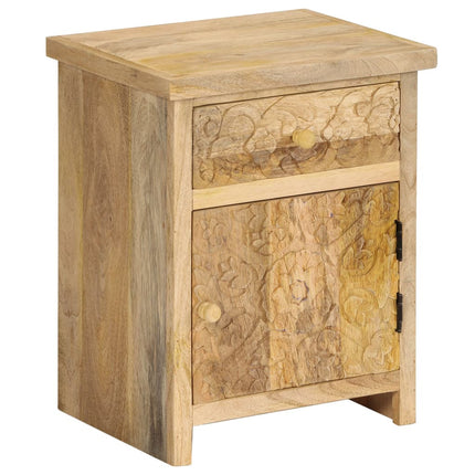 Table De Chevet Bois De Manguier Massif 40X30X50 Cm