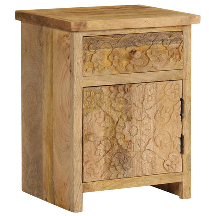 Table De Chevet Bois De Manguier Massif 40X30X50 Cm