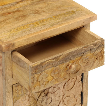 Table De Chevet Bois De Manguier Massif 40X30X50 Cm