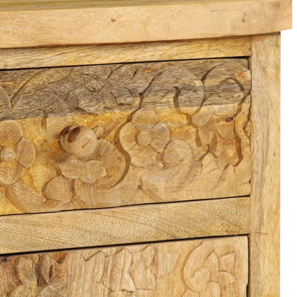 Table De Chevet Bois De Manguier Massif 40X30X50 Cm