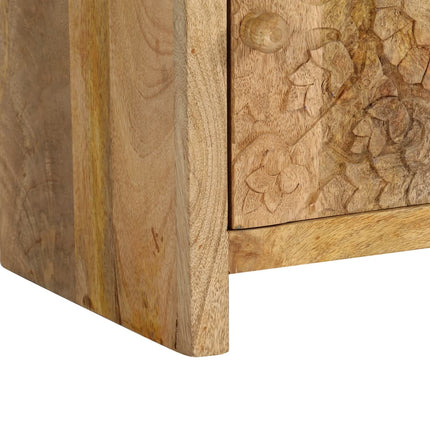 Table De Chevet Bois De Manguier Massif 40X30X50 Cm