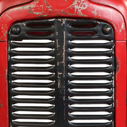 Table De Bar Forme De Tracteur Bois De Manguier Massif Rouge