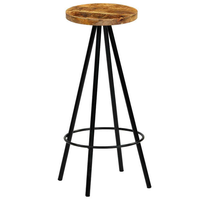 Chaises De Bar Lot De 4 Bois De Manguier Solide