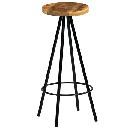 Chaises De Bar Lot De 4 Bois De Manguier Solide