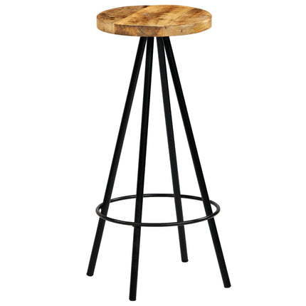 Chaises De Bar Lot De 4 Bois De Manguier Solide