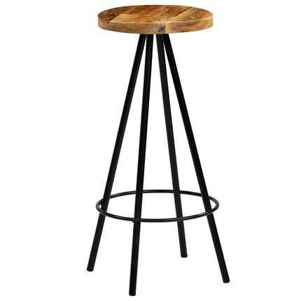 Chaises De Bar Lot De 4 Bois De Manguier Solide
