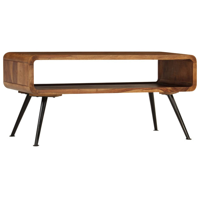 Table Basse Bois Massif 95X40X45 Cm