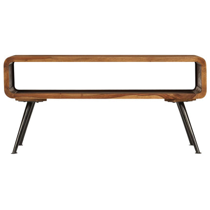 Table Basse Bois Massif 95X40X45 Cm
