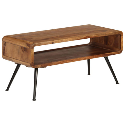 Table Basse Bois Massif 95X40X45 Cm